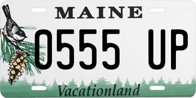 ME license plate 0555UP