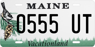 ME license plate 0555UT