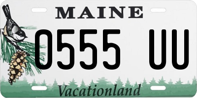 ME license plate 0555UU