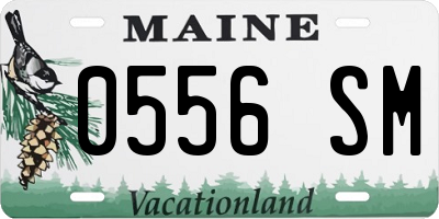 ME license plate 0556SM