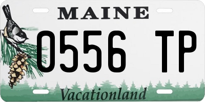 ME license plate 0556TP