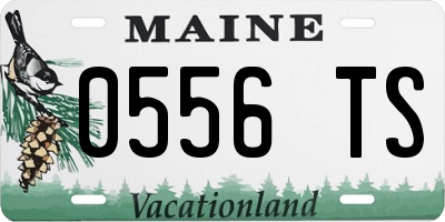 ME license plate 0556TS
