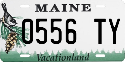 ME license plate 0556TY