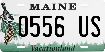ME license plate 0556US