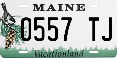 ME license plate 0557TJ