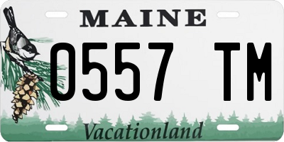 ME license plate 0557TM