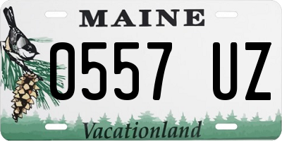 ME license plate 0557UZ