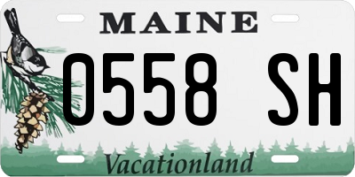 ME license plate 0558SH