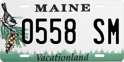 ME license plate 0558SM