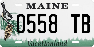 ME license plate 0558TB