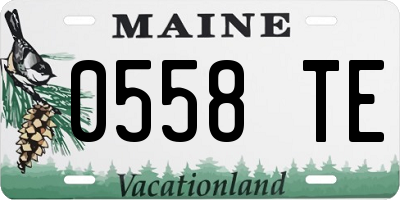 ME license plate 0558TE