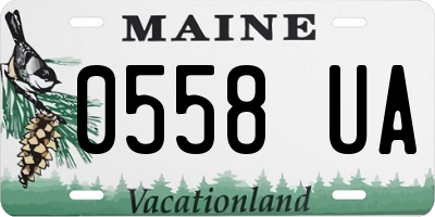 ME license plate 0558UA
