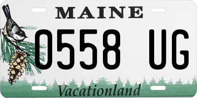 ME license plate 0558UG