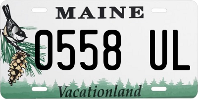 ME license plate 0558UL