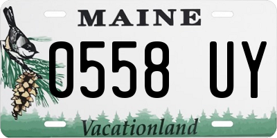 ME license plate 0558UY