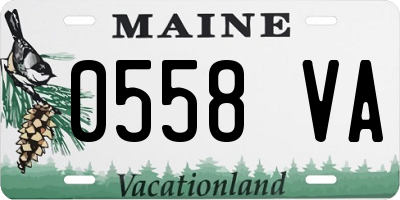 ME license plate 0558VA