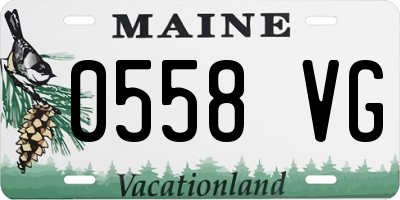 ME license plate 0558VG
