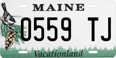 ME license plate 0559TJ