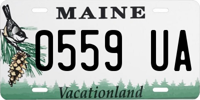 ME license plate 0559UA
