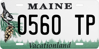 ME license plate 0560TP