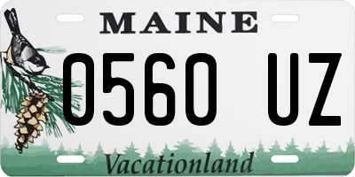 ME license plate 0560UZ