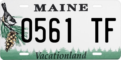 ME license plate 0561TF