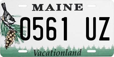 ME license plate 0561UZ