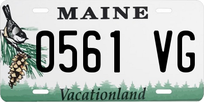 ME license plate 0561VG