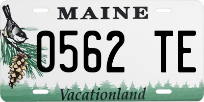 ME license plate 0562TE