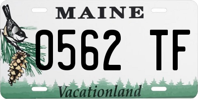 ME license plate 0562TF