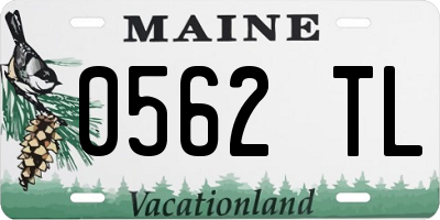 ME license plate 0562TL