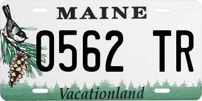 ME license plate 0562TR