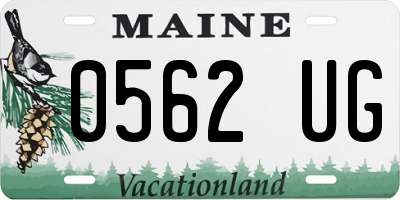 ME license plate 0562UG