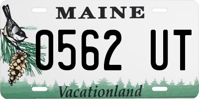 ME license plate 0562UT