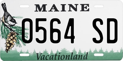 ME license plate 0564SD