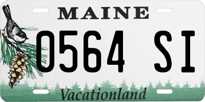 ME license plate 0564SI