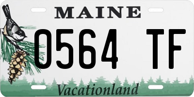 ME license plate 0564TF