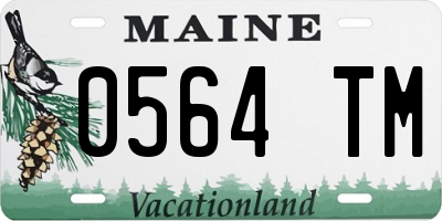 ME license plate 0564TM