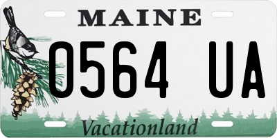 ME license plate 0564UA