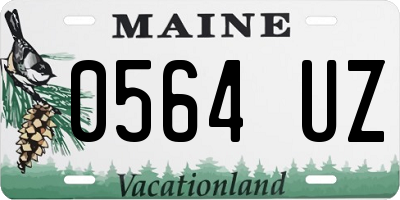 ME license plate 0564UZ