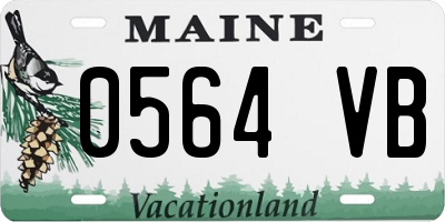 ME license plate 0564VB