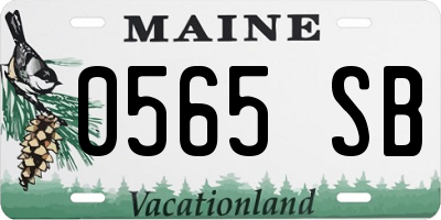 ME license plate 0565SB