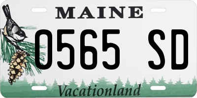 ME license plate 0565SD