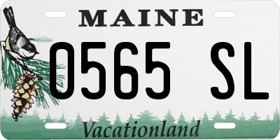 ME license plate 0565SL