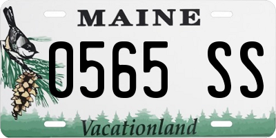 ME license plate 0565SS