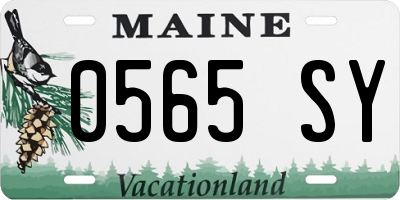 ME license plate 0565SY