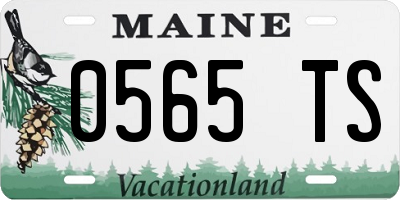 ME license plate 0565TS