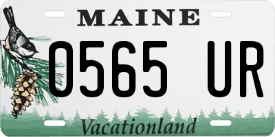 ME license plate 0565UR