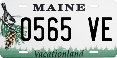 ME license plate 0565VE