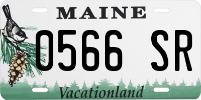 ME license plate 0566SR